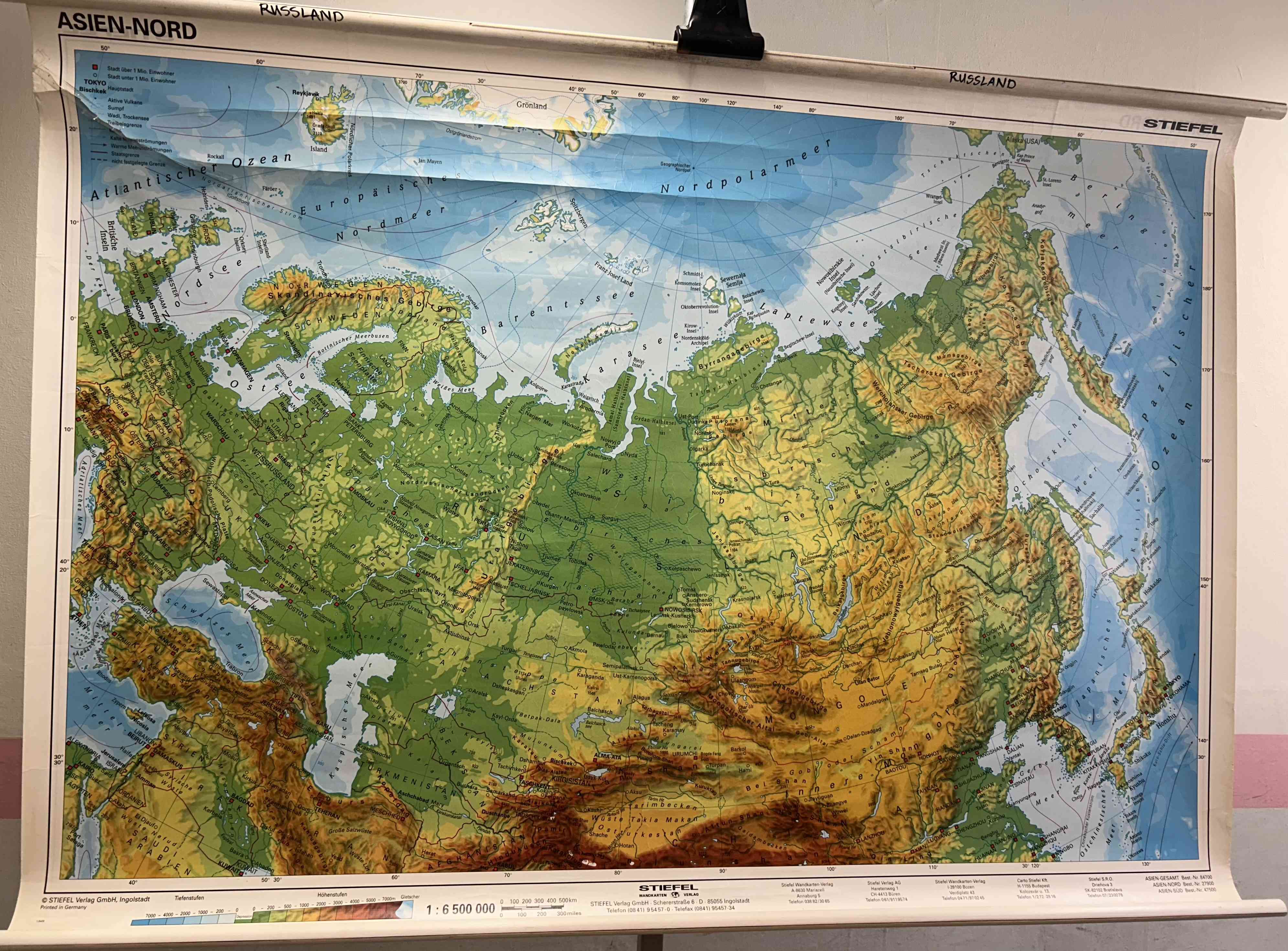 Eurasien physisch Gebrauchsspuren